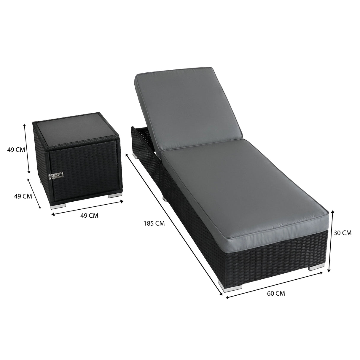 Rattan Sun Lounger Set