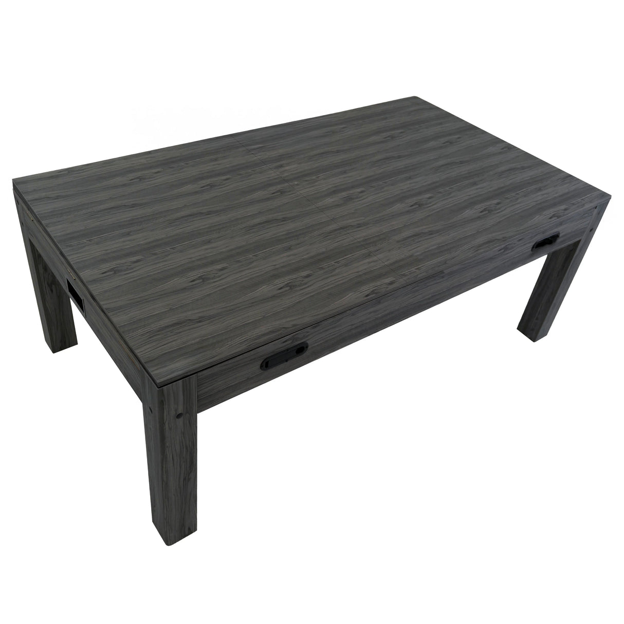 7-in-1 grey games table with a sleek wood finish, featuring spacious surface and sturdy legs, ideal for gaming and entertaining