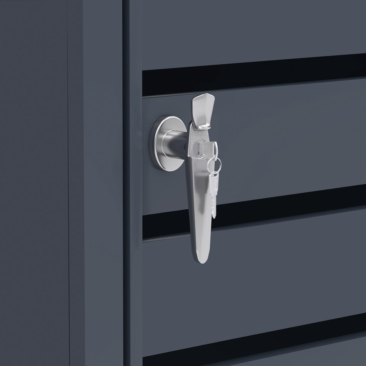Single Wheelie Bin Metal Storage - Anthracite Grey