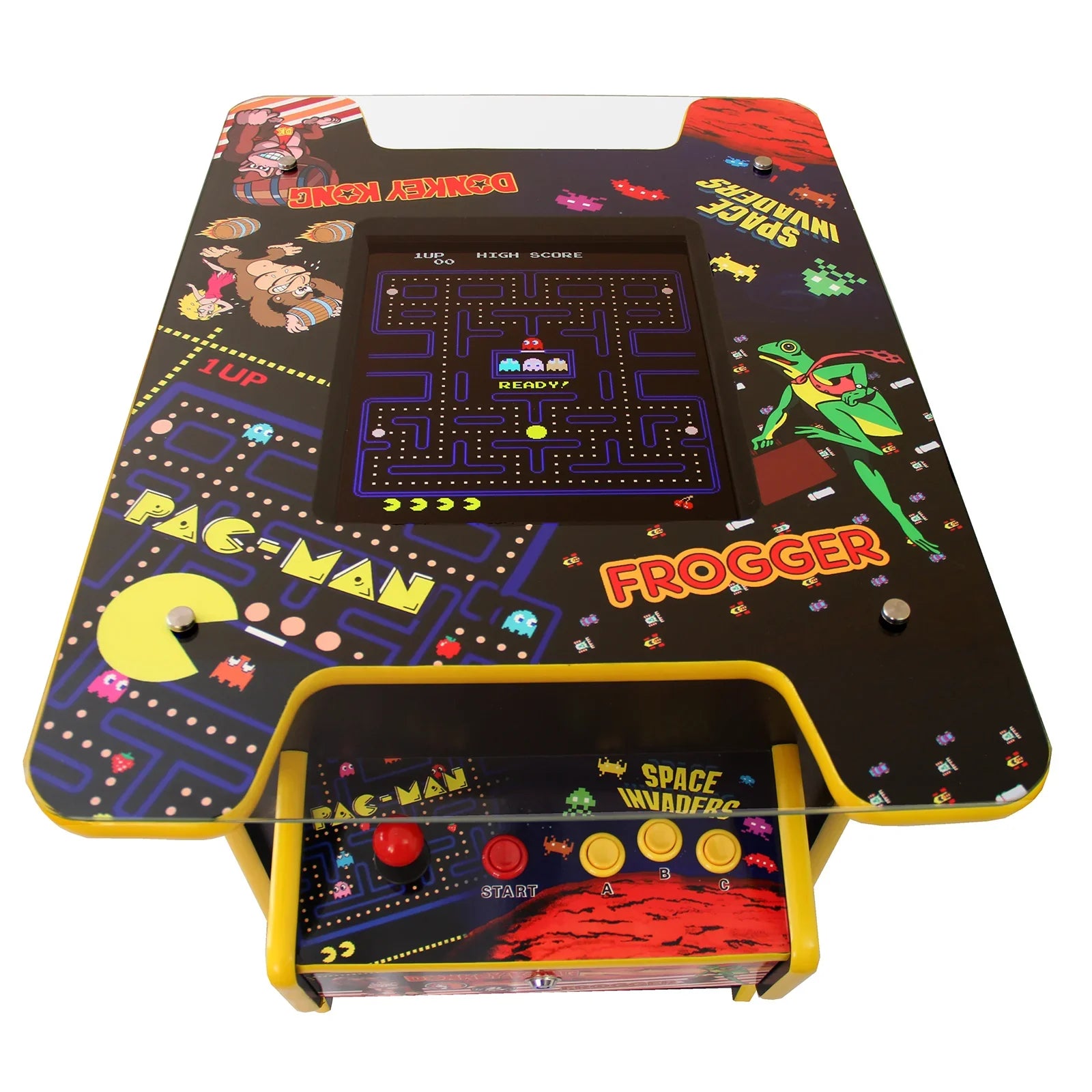 Retro Cocktail Table Arcade Games Machine – Monster Shop UK