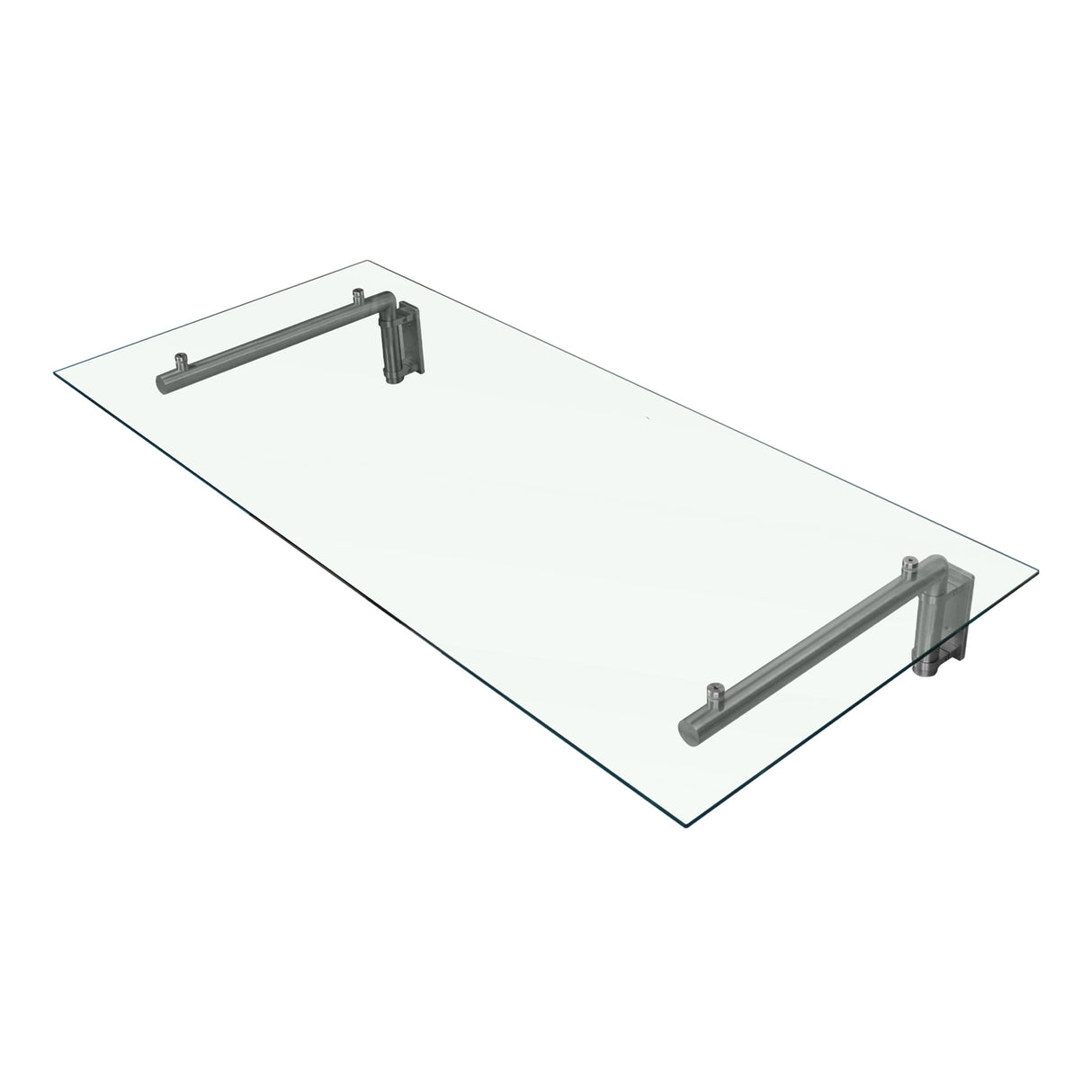 Glass Door Canopy & Brackets - 120cm W x 80cm D