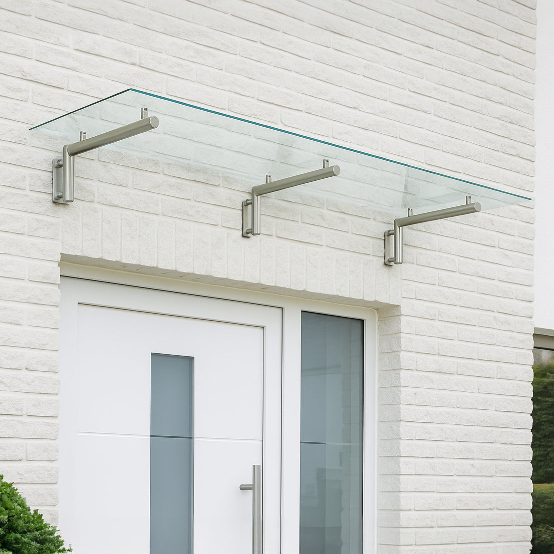 Glass Door Canopy & Brackets - 180cm W x 80cm D