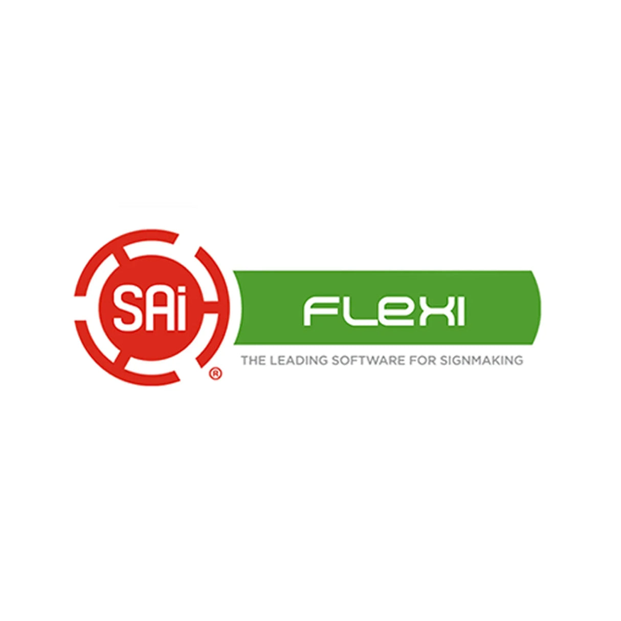 FlexiSTARTER Sign Making Software logo featuring bold red and green colors, emphasizing its role as a leading signmaking solution