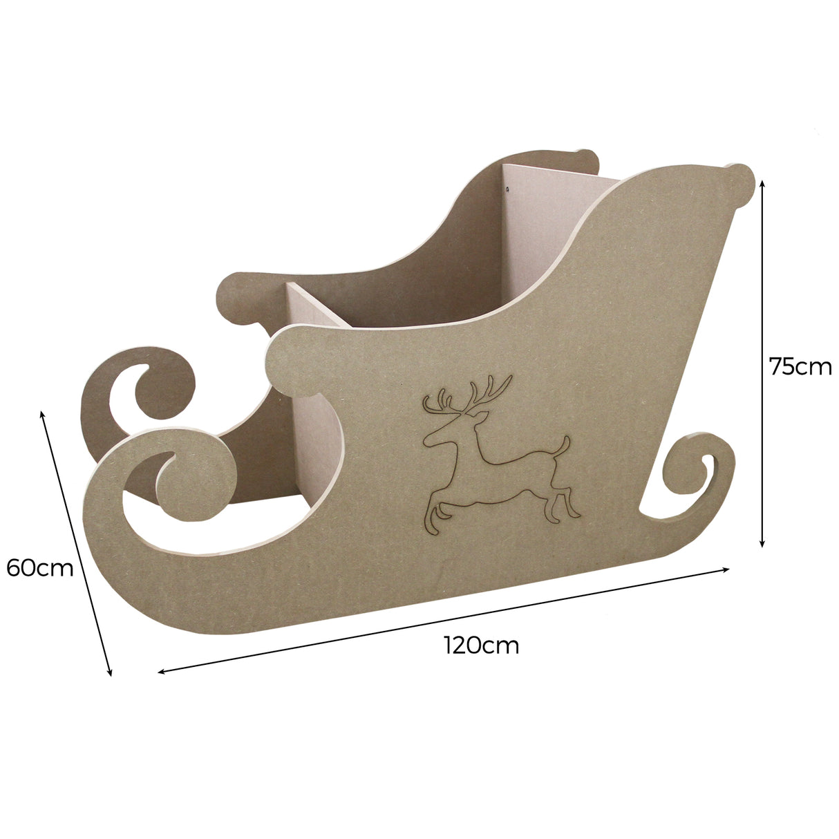 MDF Santa Sleigh