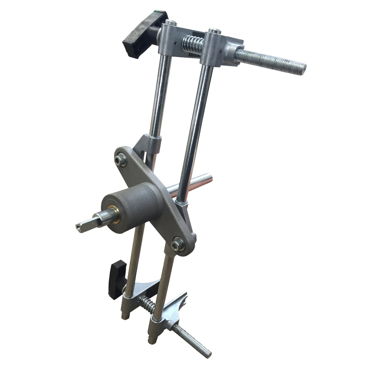 T-Mech Mortice Jig featuring durable aluminum construction, adjustable clamps, and precision drill guide for accurate mortising tasks