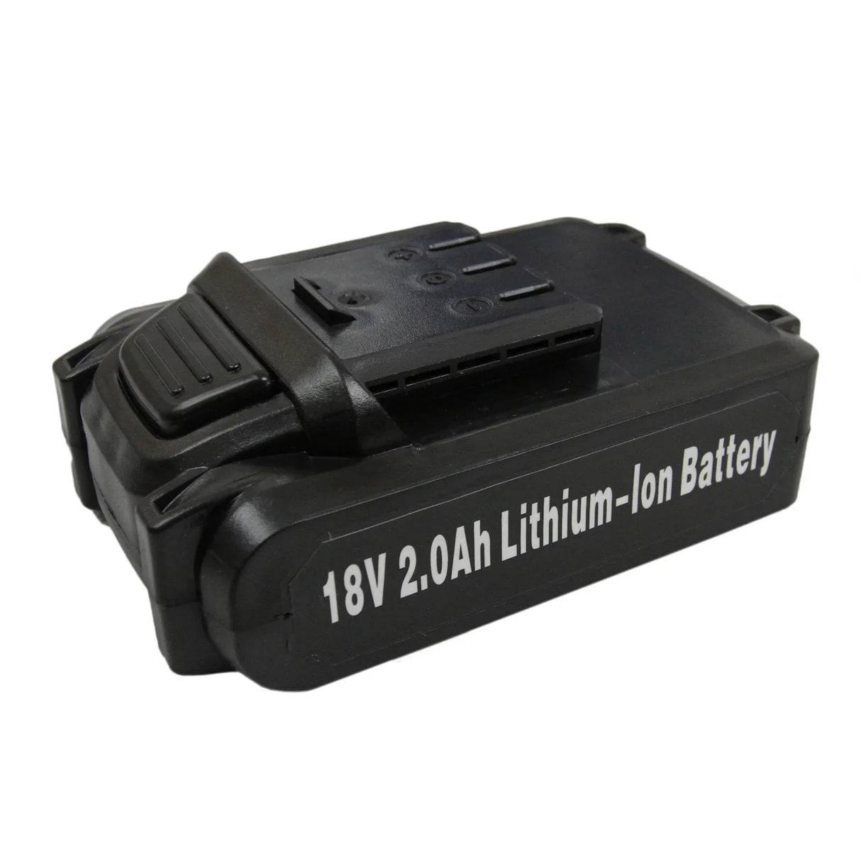 18V 2.0Ah lithium-ion battery for T-Mech nail and staple gun, featuring a compact design and durable black casing for reliable power