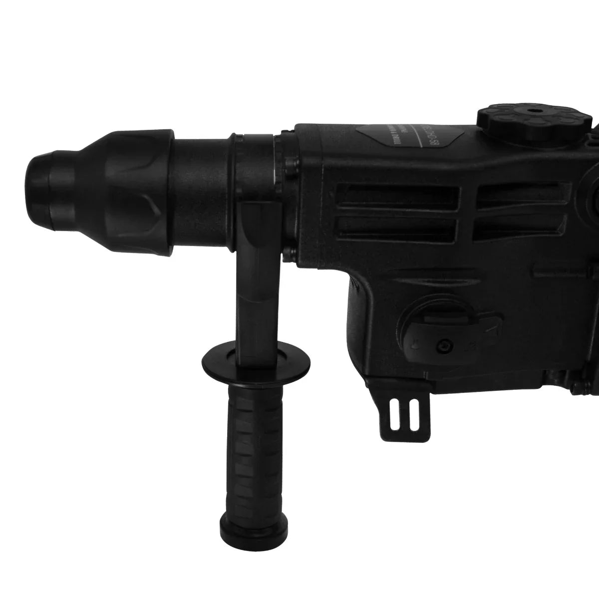 T-Mech 2-Stroke Petrol Hammer Drill featuring a robust black body, ergonomic grip, and durable construction for heavy-duty tasks