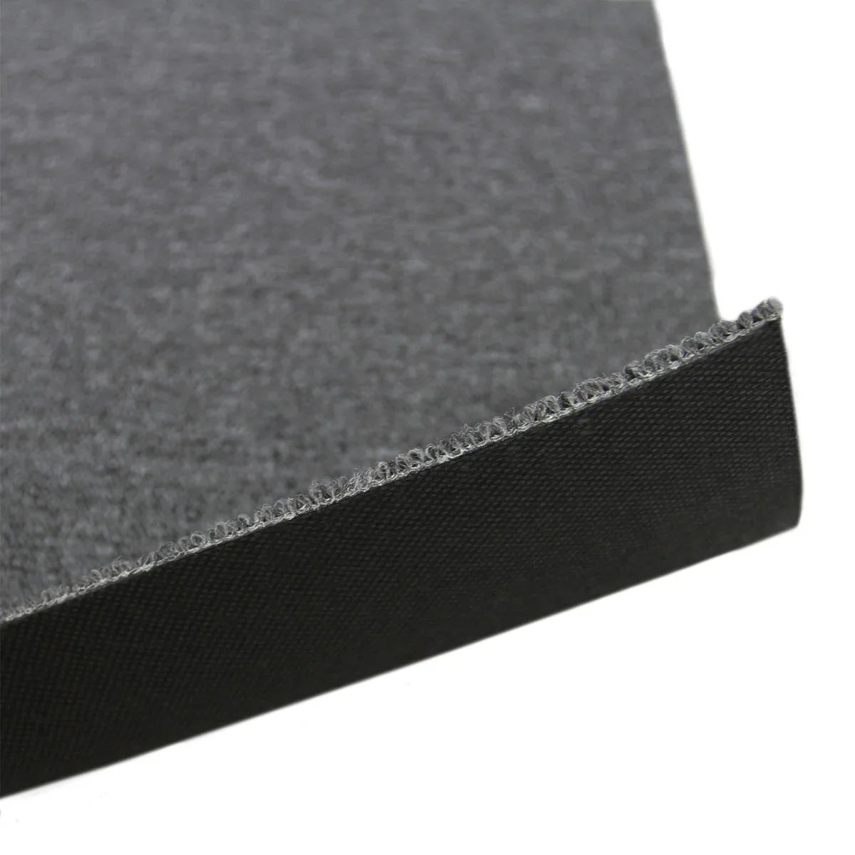 Anthracite carpet tile with a textured surface and finished edge, ideal for modern flooring solutions in various spaces
