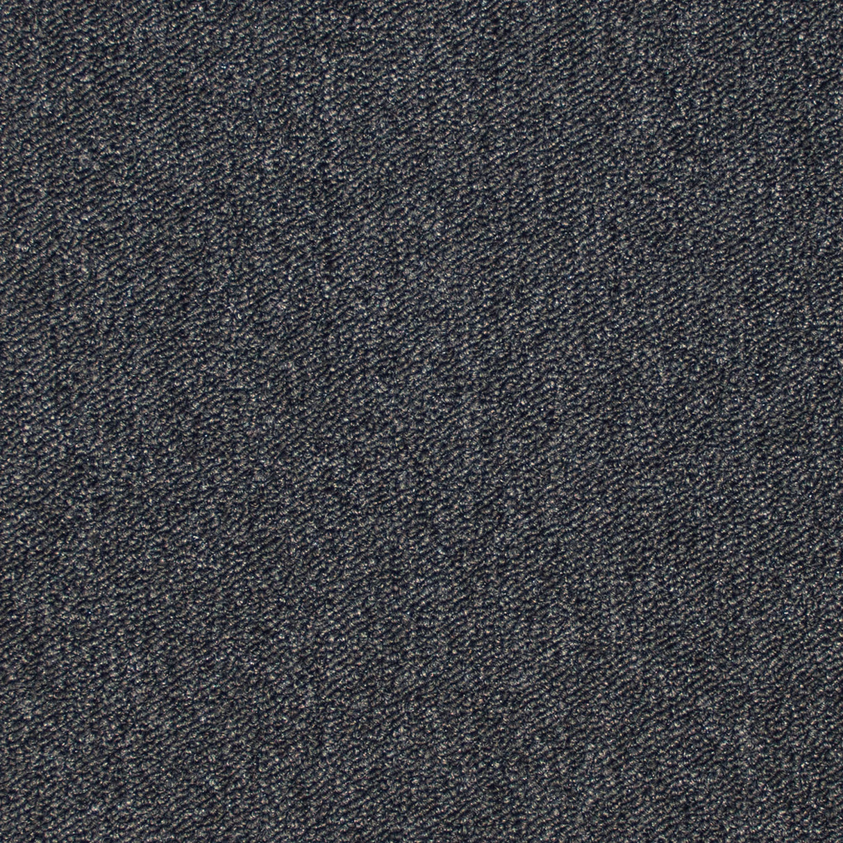 Charcoal black carpet tiles with a textured weave, ideal for modern spaces, offering durability and a sleek appearance