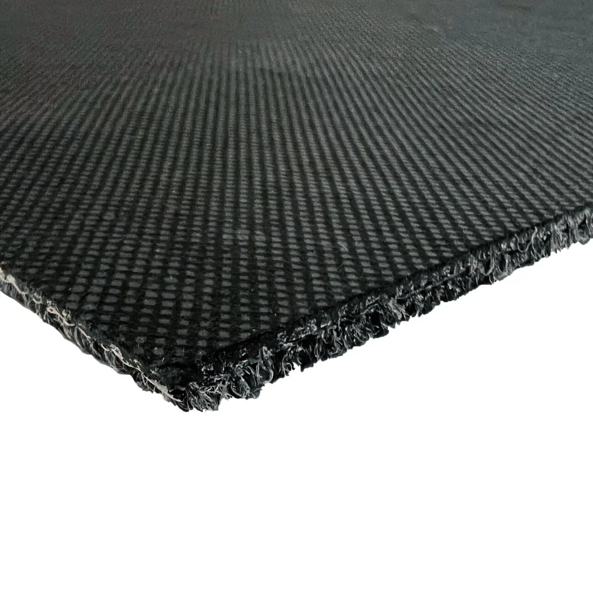 Charcoal black carpet tile with a textured surface, showcasing a durable edge and modern design, ideal for stylish flooring solutions