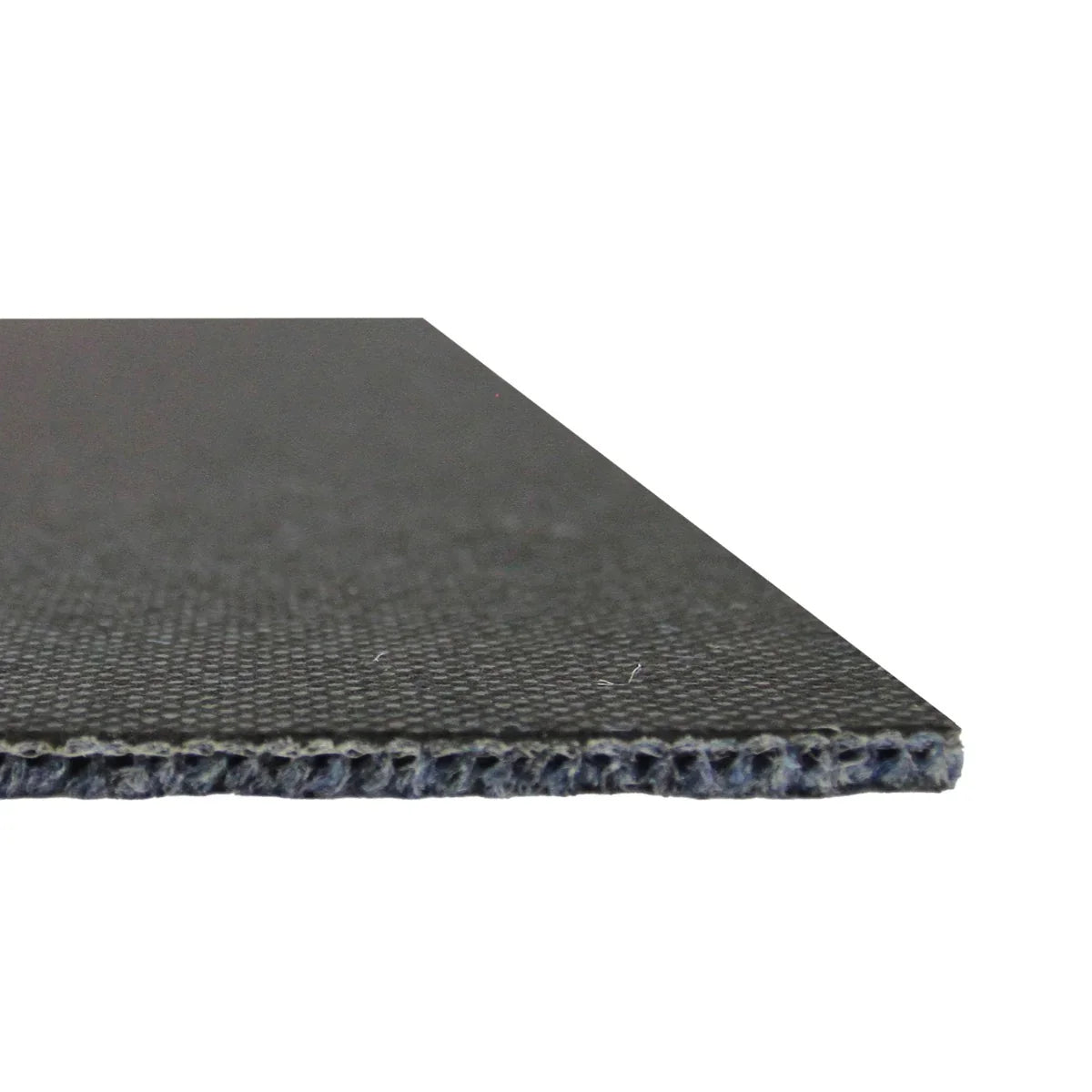Storm blue carpet tile with a textured surface, showcasing a durable edge and a modern design ideal for various spaces