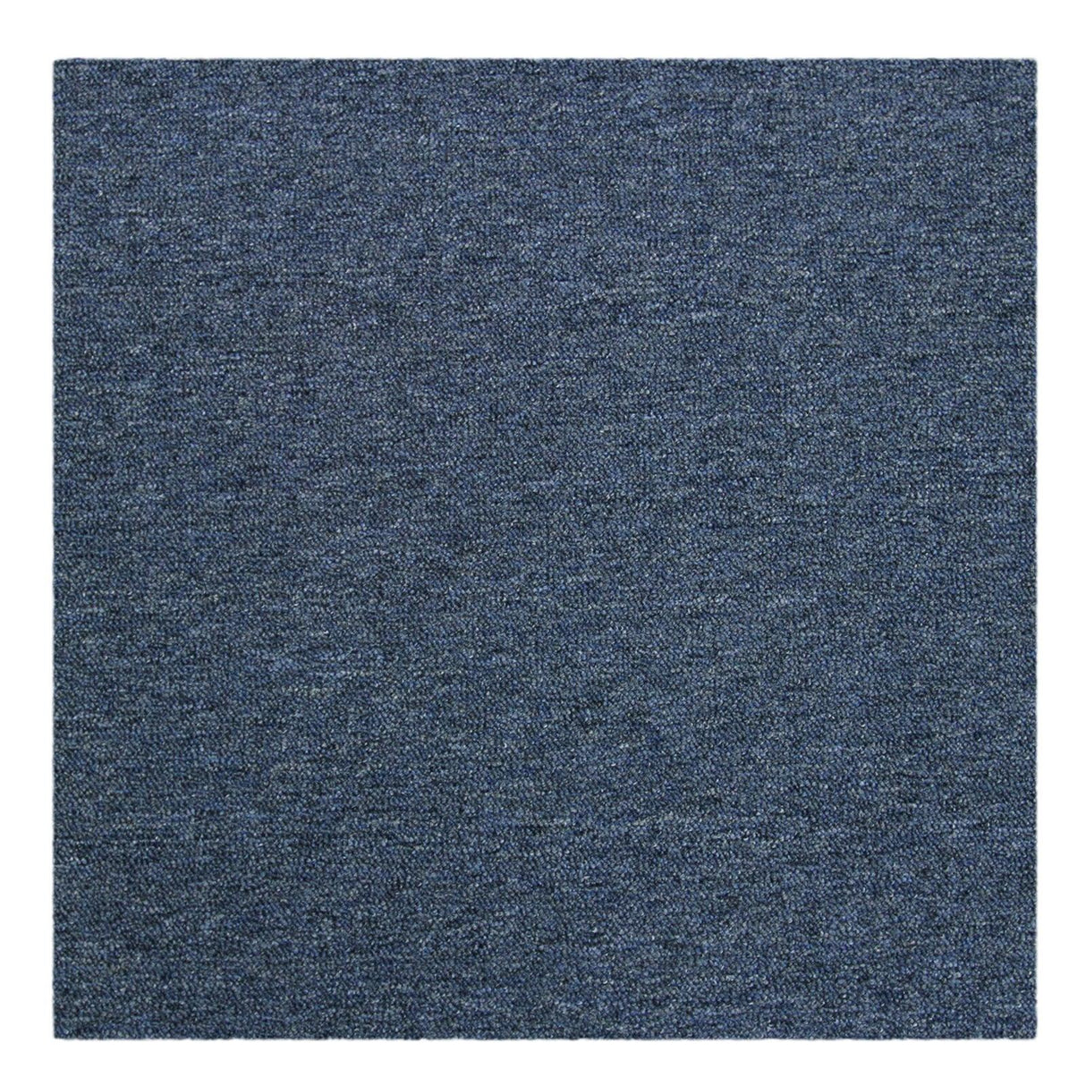 Storm Blue carpet tile with a textured surface, ideal for modern interiors, offering durability and style in a 40-piece set