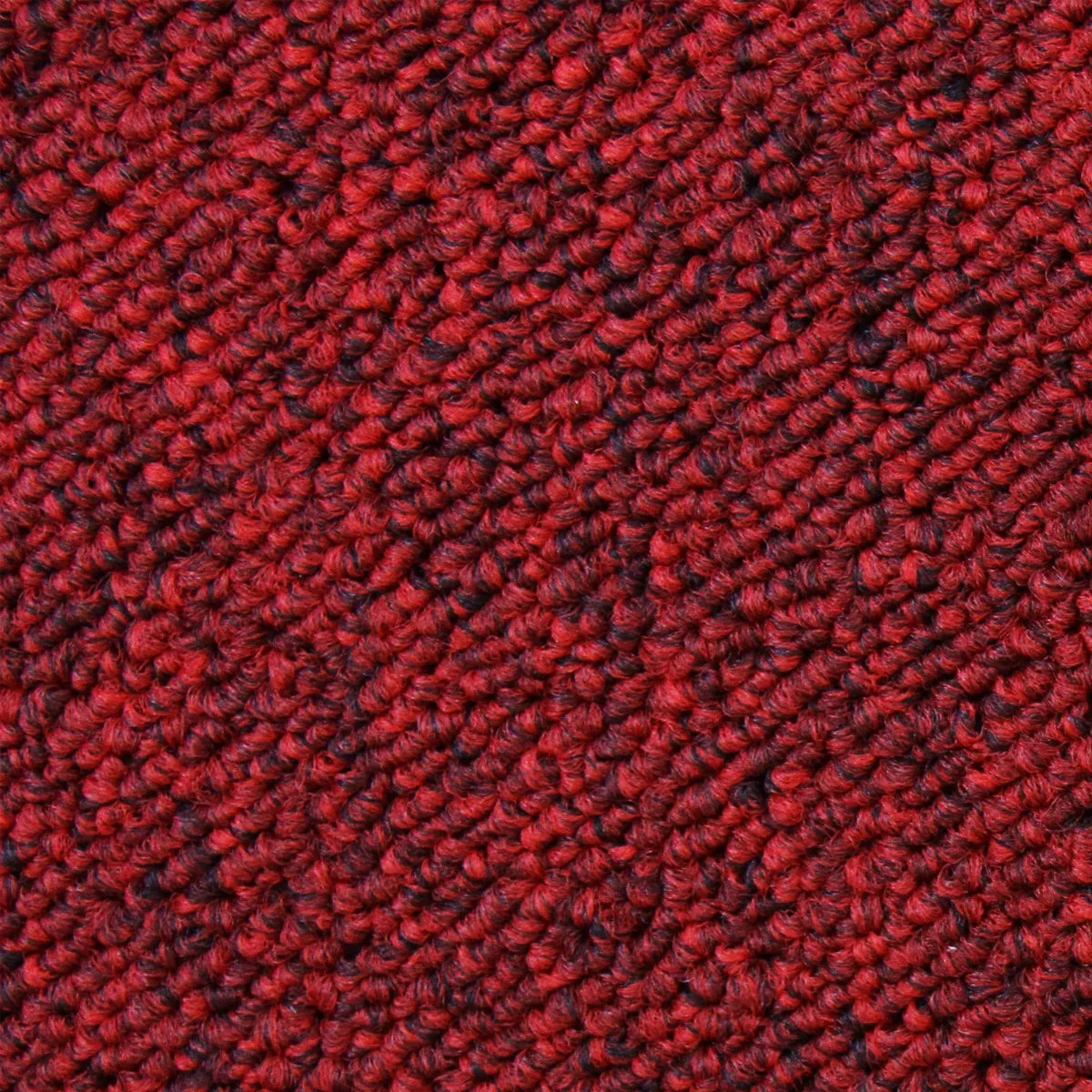 Scarlet red carpet tiles featuring a textured, woven surface, ideal for adding warmth and style to any space, covering 5m2