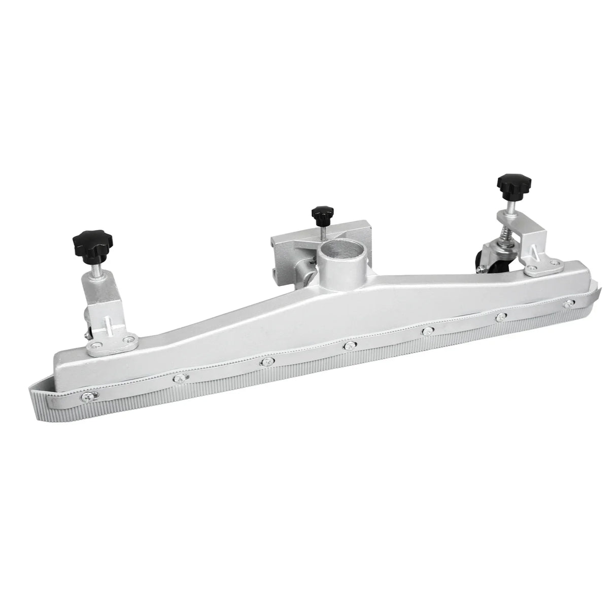 Silver floor nozzle attachment for MAXBLAST 80L industrial vacuum, featuring adjustable clamps and a textured cleaning edge for effective debris removal