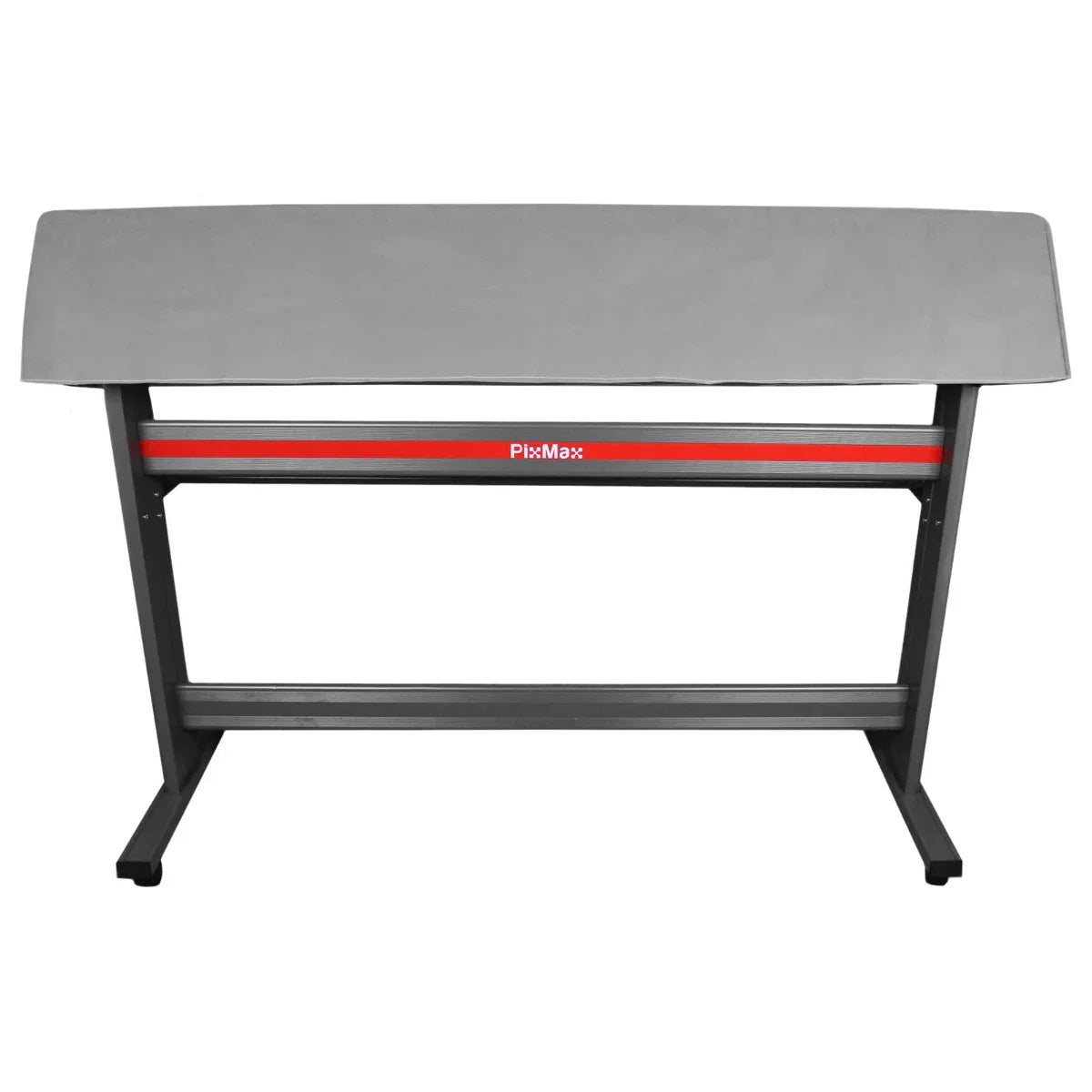 1350mm vinyl cutter with sturdy black stand, gray top surface, and red accent stripe for enhanced stability and design