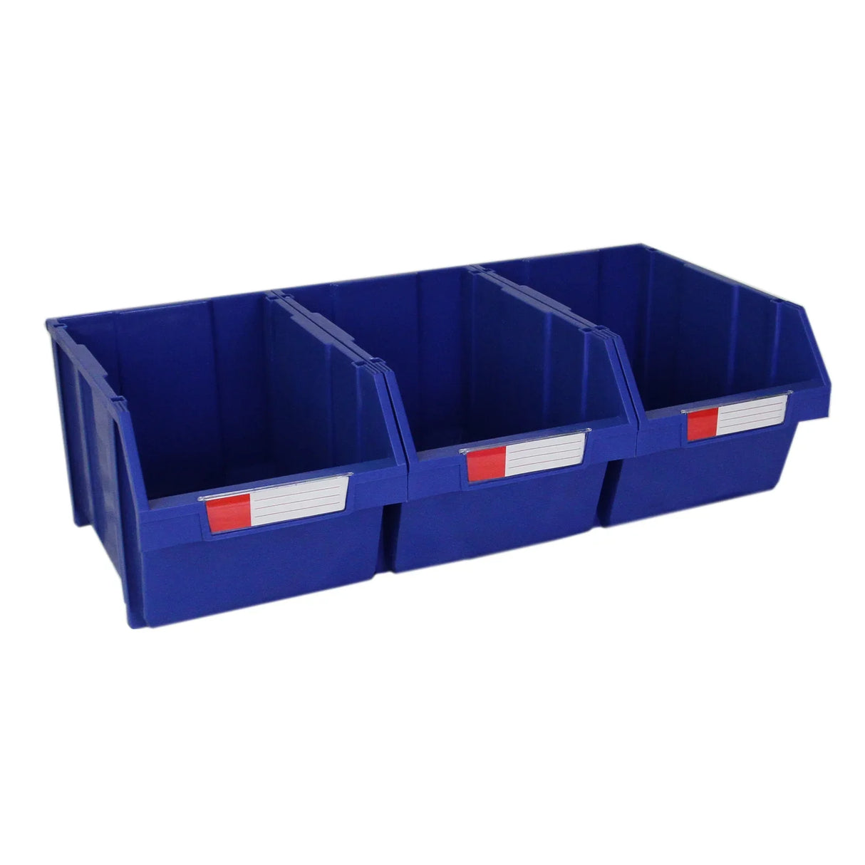 T-RAX Blue 90cm storage unit featuring 12 durable quick pick bins, ideal for organizing tools and supplies with a vibrant blue finish