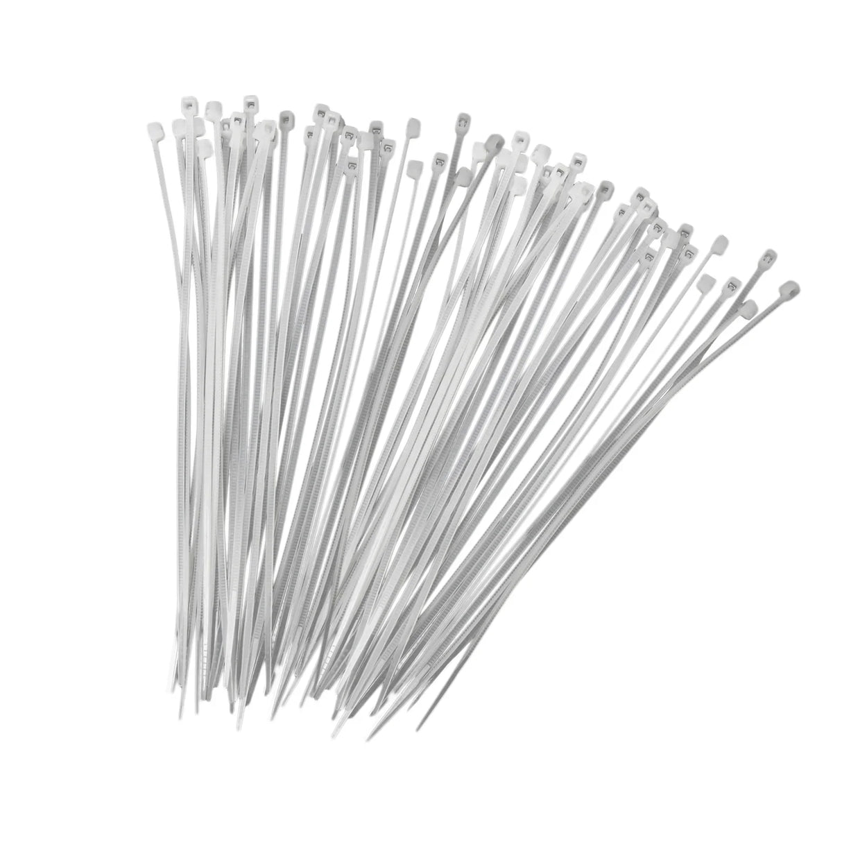 Silver metal gabion basket ties, thin and flexible, ideal for securing stones in 100 x 50 x 30cm gabion baskets, pack of 6