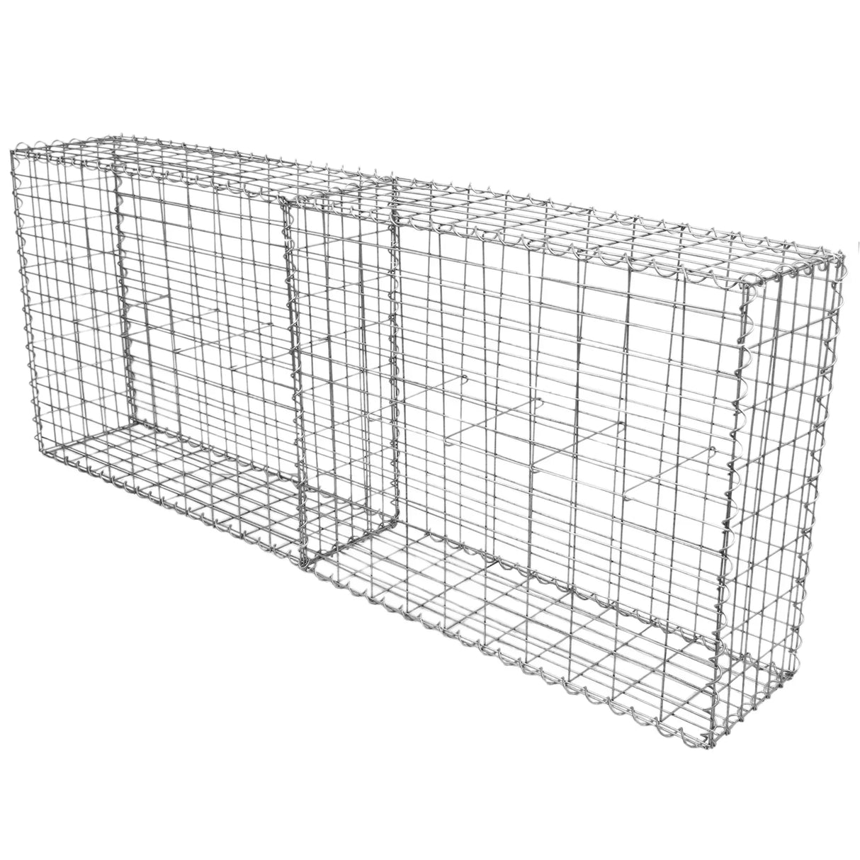Galvanized steel gabion baskets, measuring 100 x 80 x 30cm, featuring a sturdy wire mesh design, ideal for landscaping and erosion control