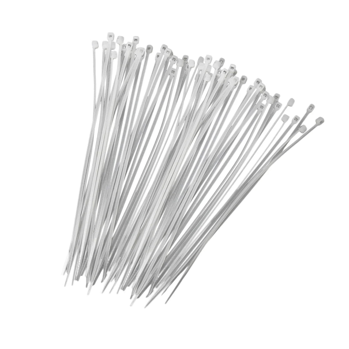 Silver wire ties, long and flexible, ideal for securing gabion baskets or garden projects, showcasing durable construction and versatility
