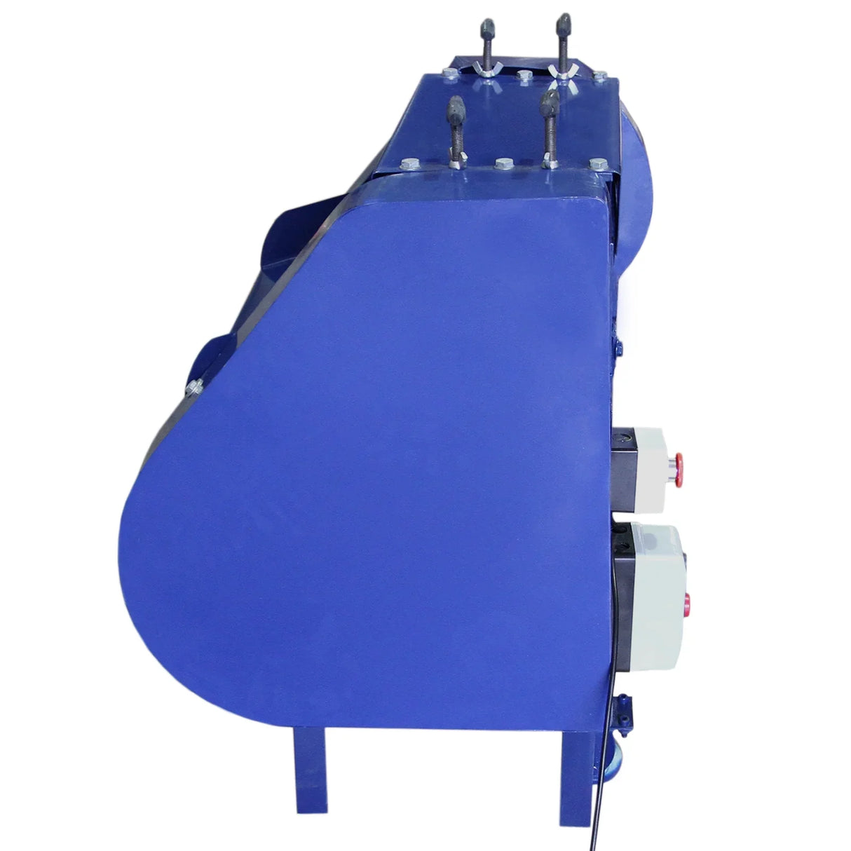 T-Mech Automatic Wire Stripper in blue, featuring a sturdy design, adjustable settings, and multiple feed points for efficient wire stripping
