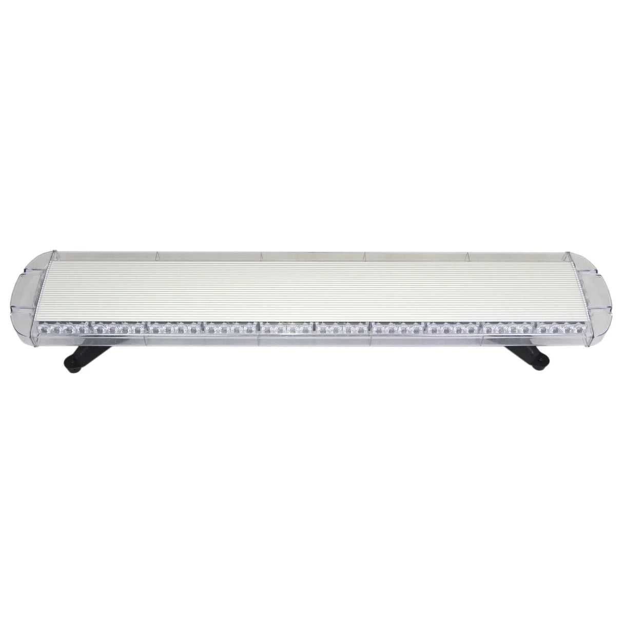 Amber Recovery Light 1200mm with a sleek, elongated design, featuring a durable white housing and clear lens for optimal illumination