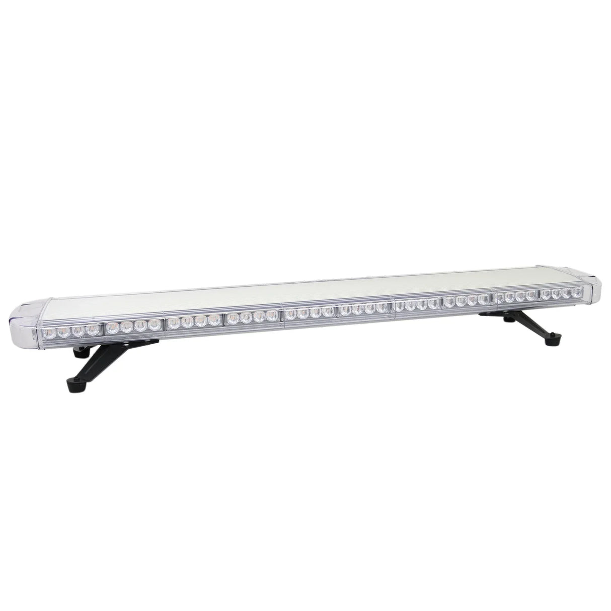 Amber Recovery Light 1200mm features a sleek, elongated design with a clear casing, showcasing multiple bright LED lights for optimal visibility
