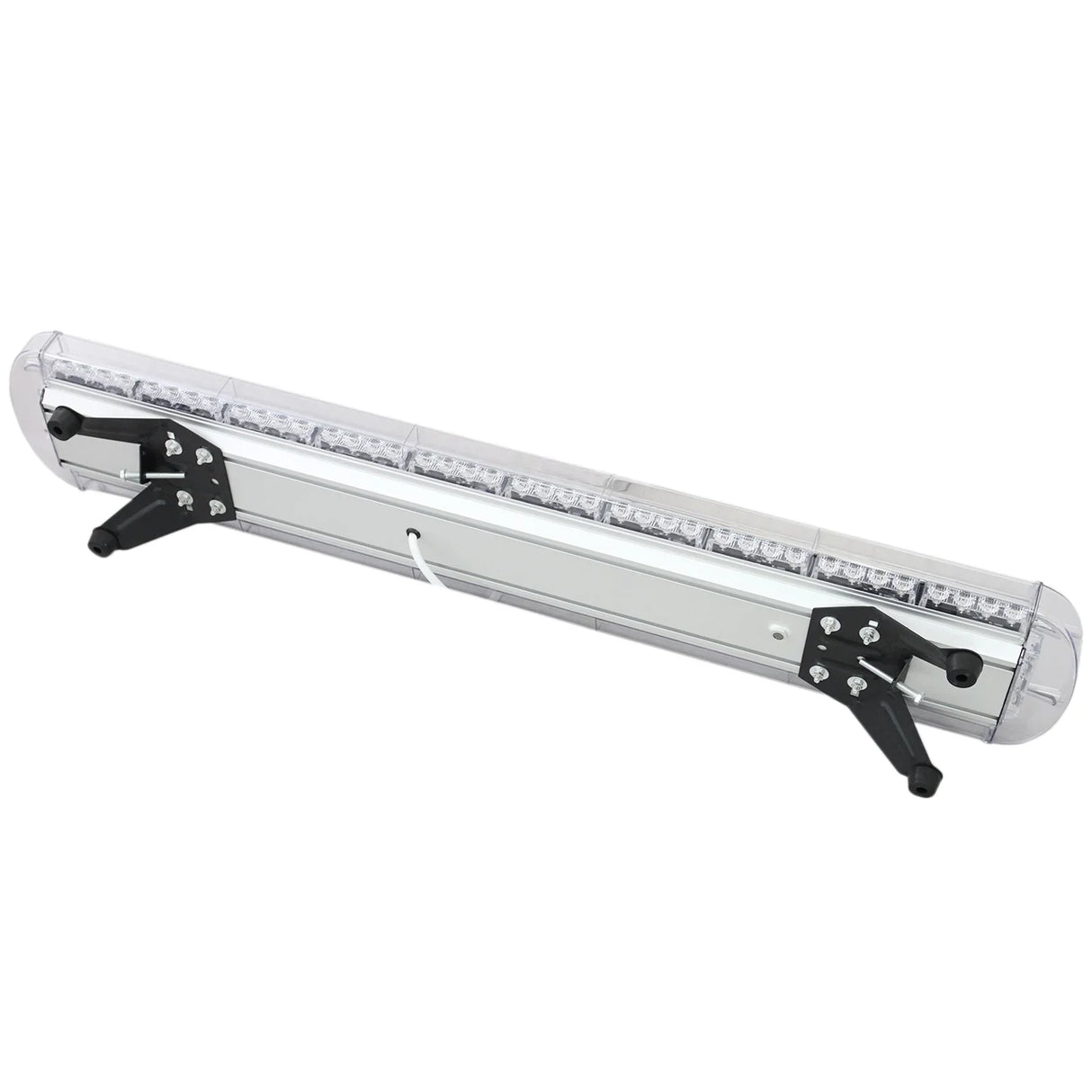 Amber Recovery Light 1200mm features a sleek, durable design with a clear cover, aluminum body, and adjustable mounting brackets for versatile installation