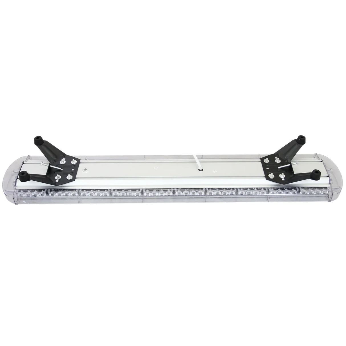 Amber Recovery Light 1200mm features a sleek, durable design with a clear cover, black mounting brackets, and bright LED lights for optimal visibility