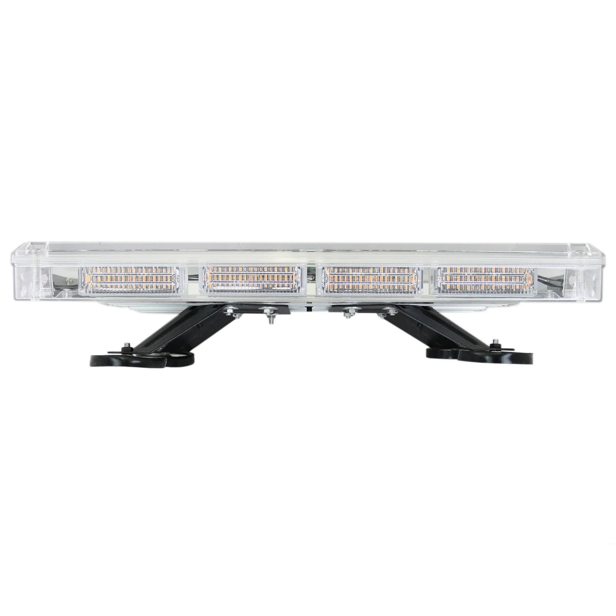Amber Recovery Light 600mm features a sleek, clear housing with multiple LED lights, mounted on a sturdy black base for stability