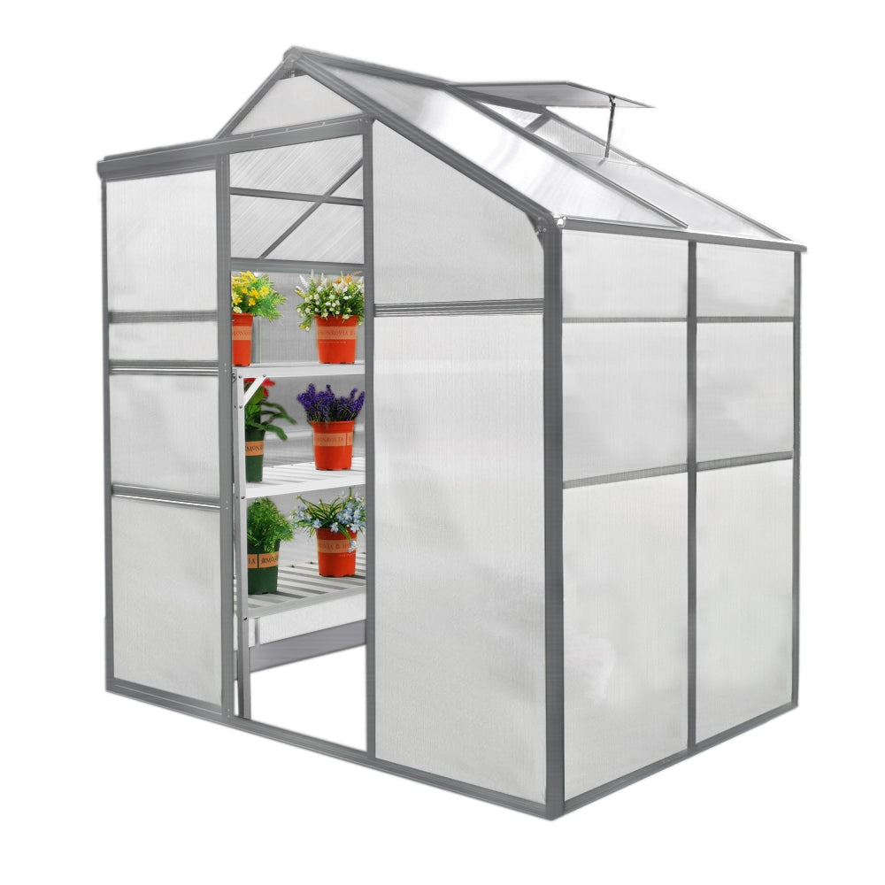 Greenhouse 6ft x 4ft And 2 x Water-resistant Racks