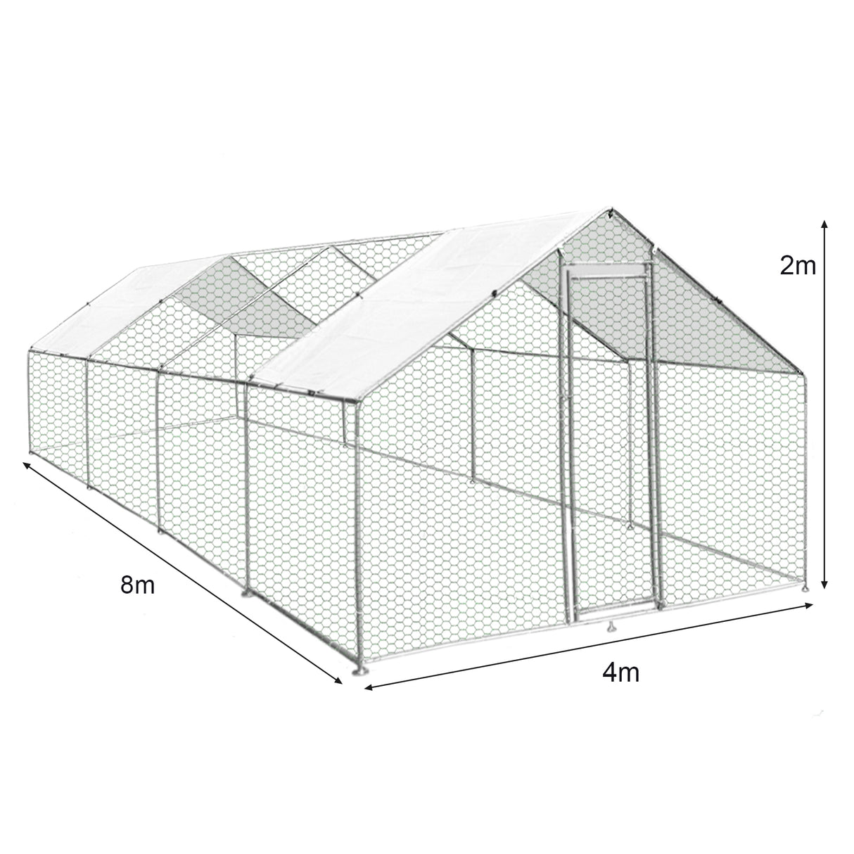 Chicken Run 4m x 8m x 2m