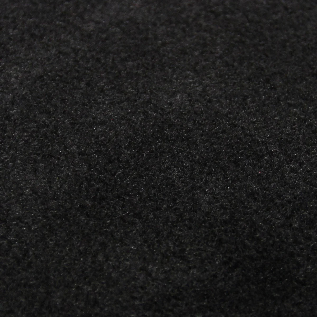 Soft black van lining material with a plush texture, ideal for Ford Transit Custom, showcasing durability and style