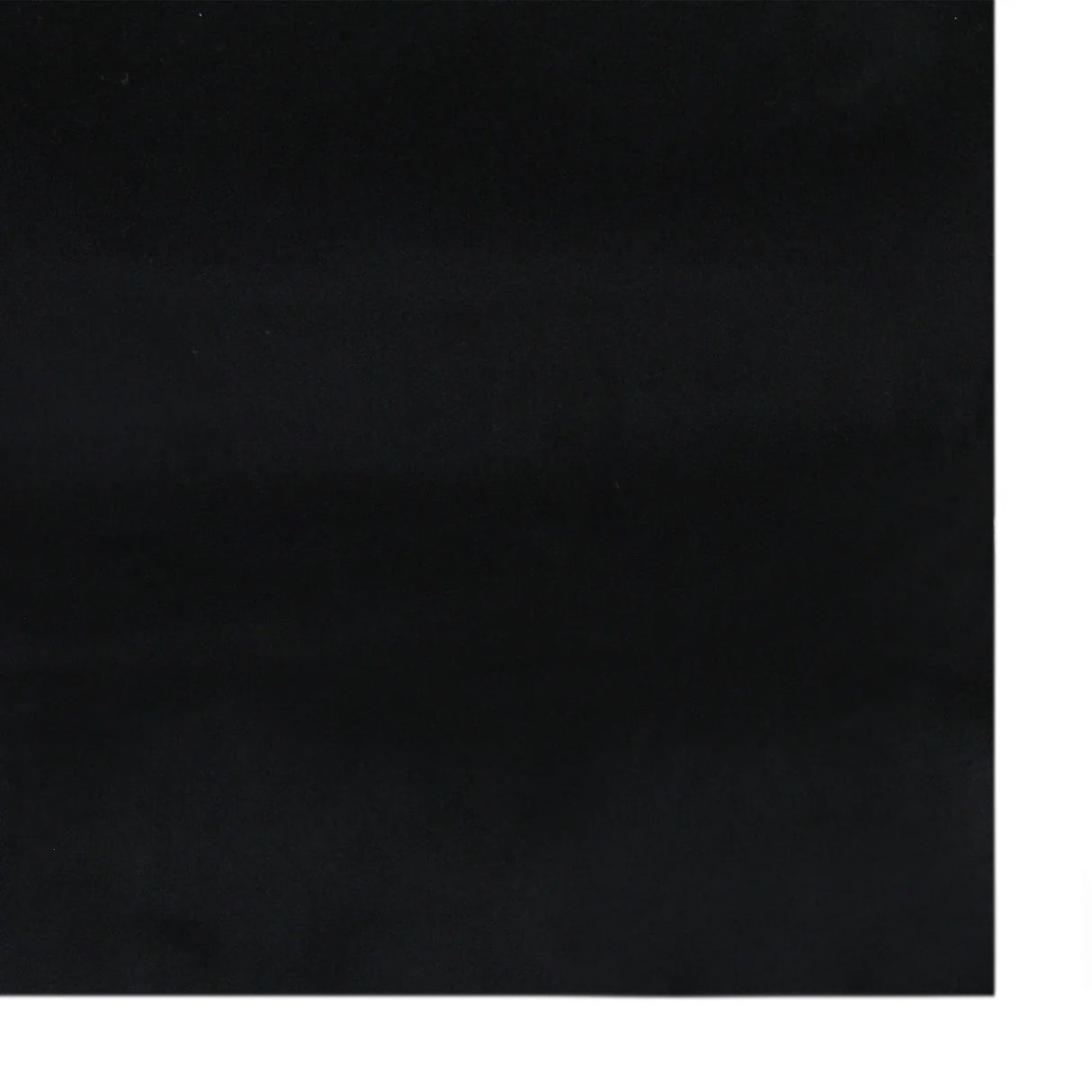 Black van carpet lining with a smooth texture, accompanied by five adhesive cans for easy installation and secure fitting