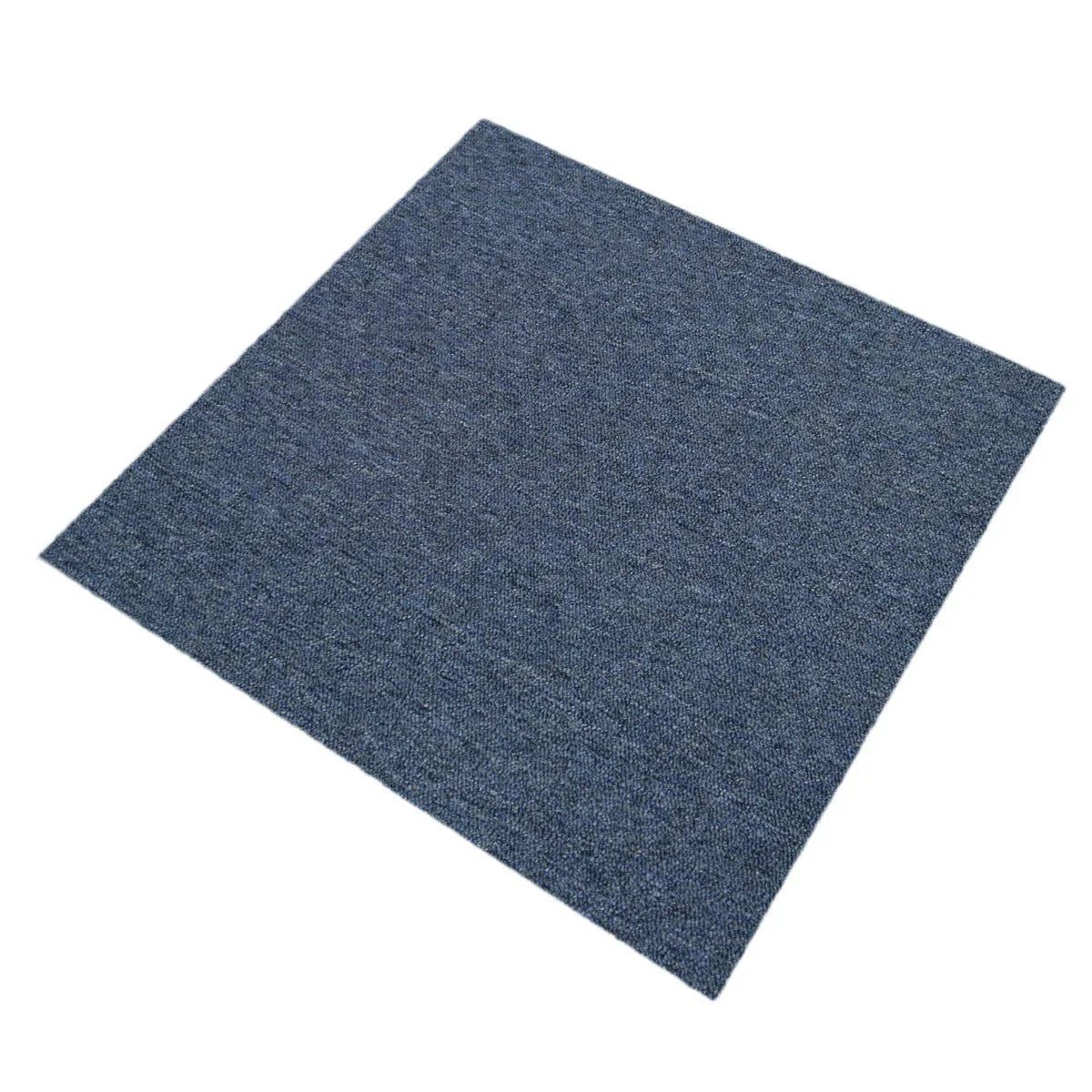 Storm blue carpet tile with a textured surface, ideal for modern interiors, offering durability and style in a 40-piece set