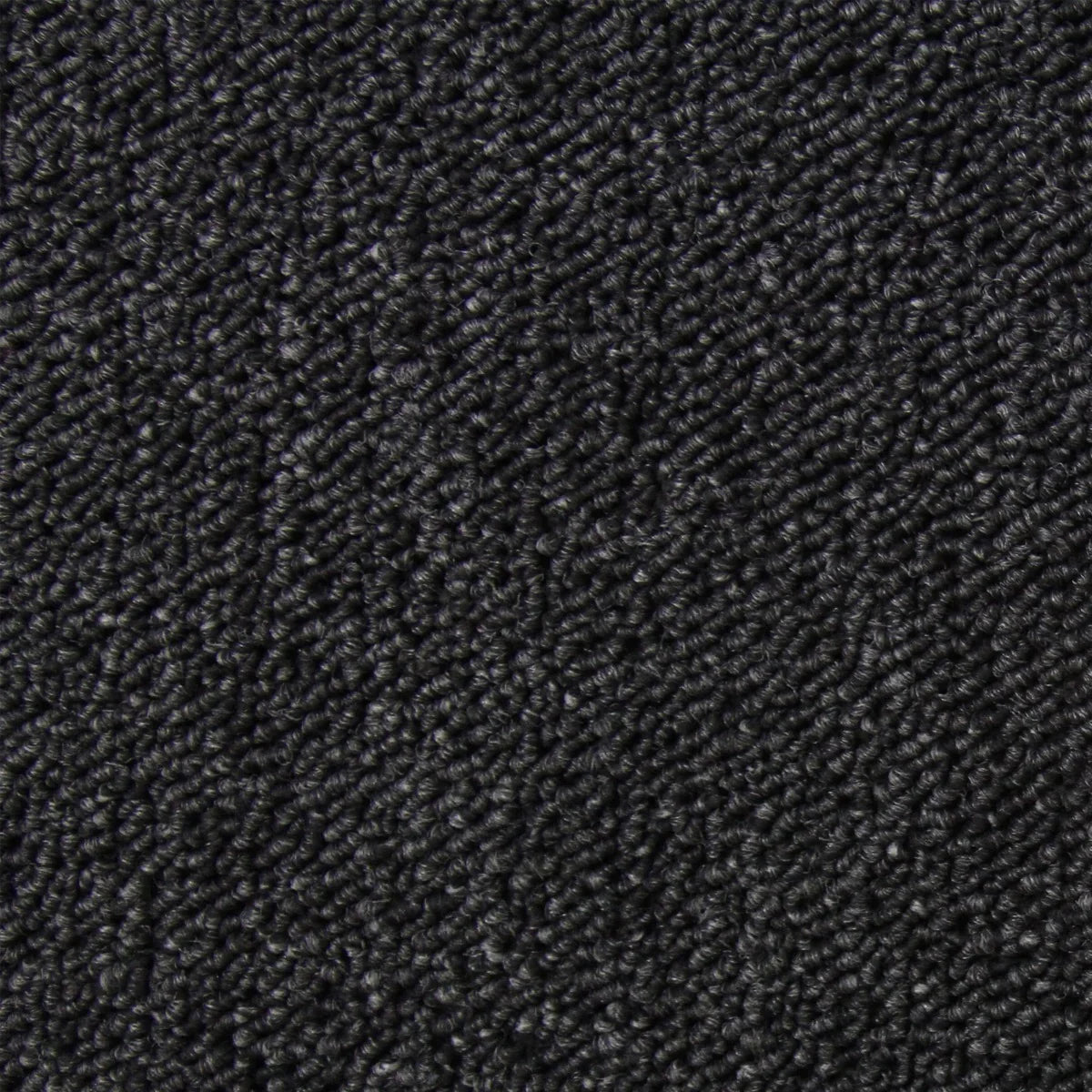 Charcoal black carpet tiles with a textured surface, ideal for stylish flooring solutions in various indoor spaces