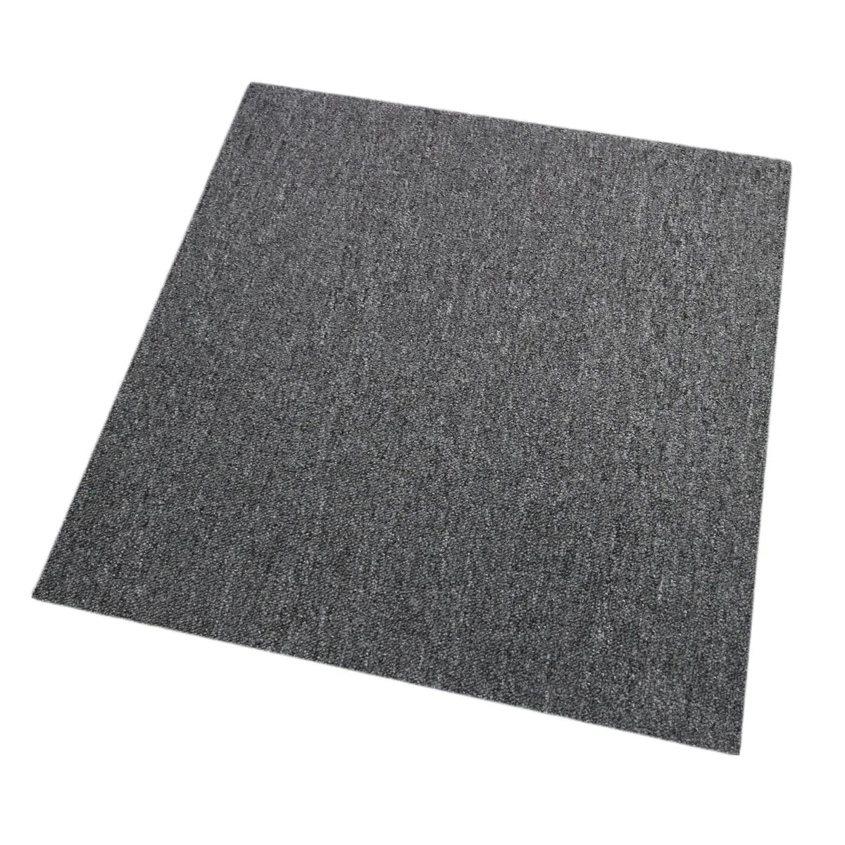 Anthracite grey carpet tile with a textured surface, ideal for modern interiors, offering durability and style in a 40 x 40 cm size