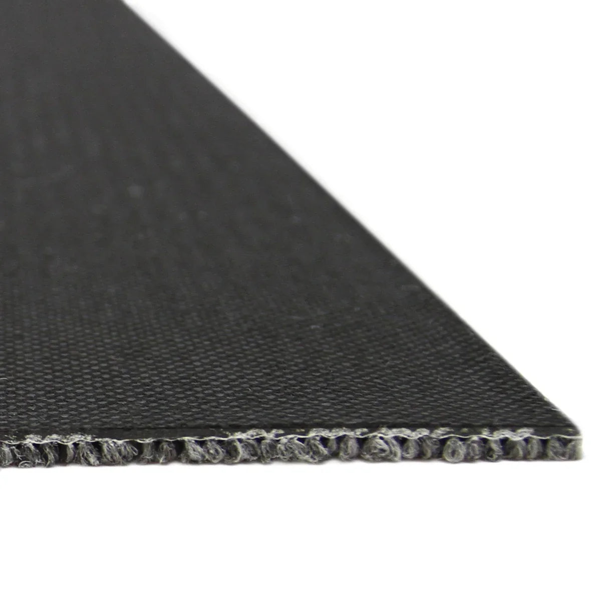 Anthracite grey carpet tile showcasing a textured surface and durable edge, ideal for modern flooring solutions in various spaces