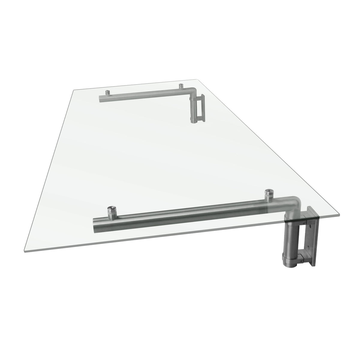 Glass Door Canopy & Brackets - 144cm W x 80cm D