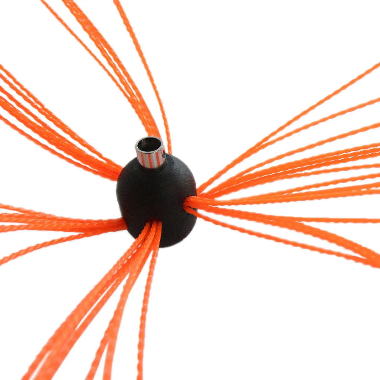 MAXBLAST Powered Chimney Sweep 8m features bright orange nylon bristles radiating from a central black connector for effective cleaning