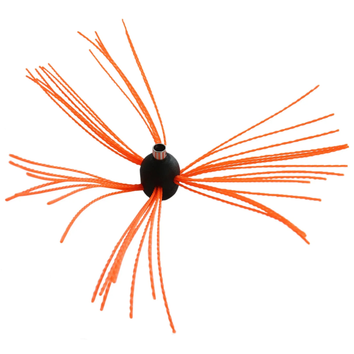 MAXBLAST Powered Chimney Sweep 20m features a black central hub with vibrant orange bristles, designed for effective chimney cleaning