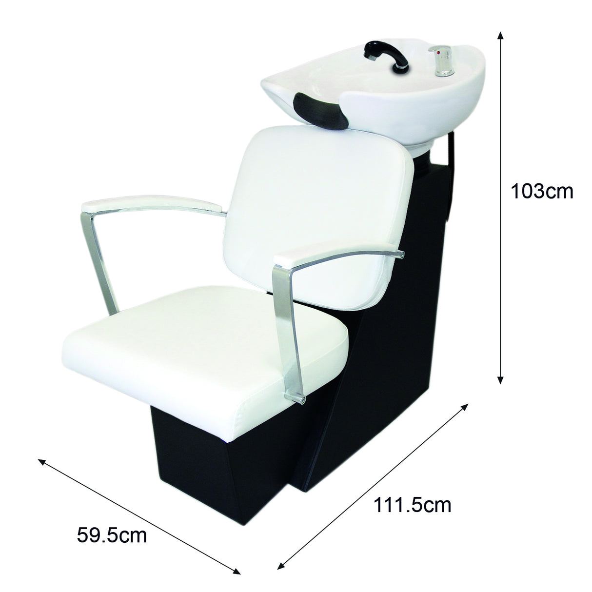 Salon Backwash Chair White