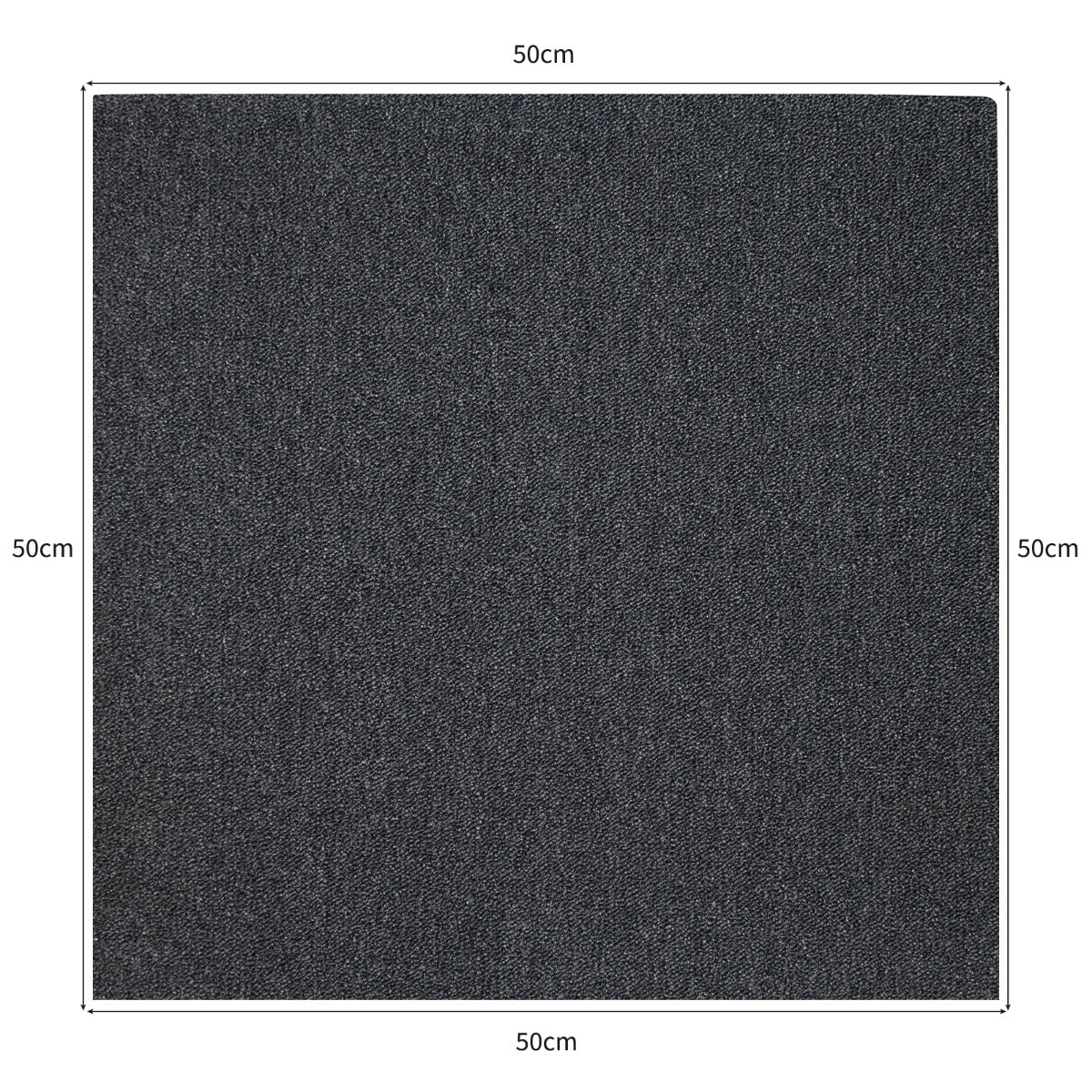 40 x Carpet Tiles 10m2 / Scarlet Red & Charcoal Black
