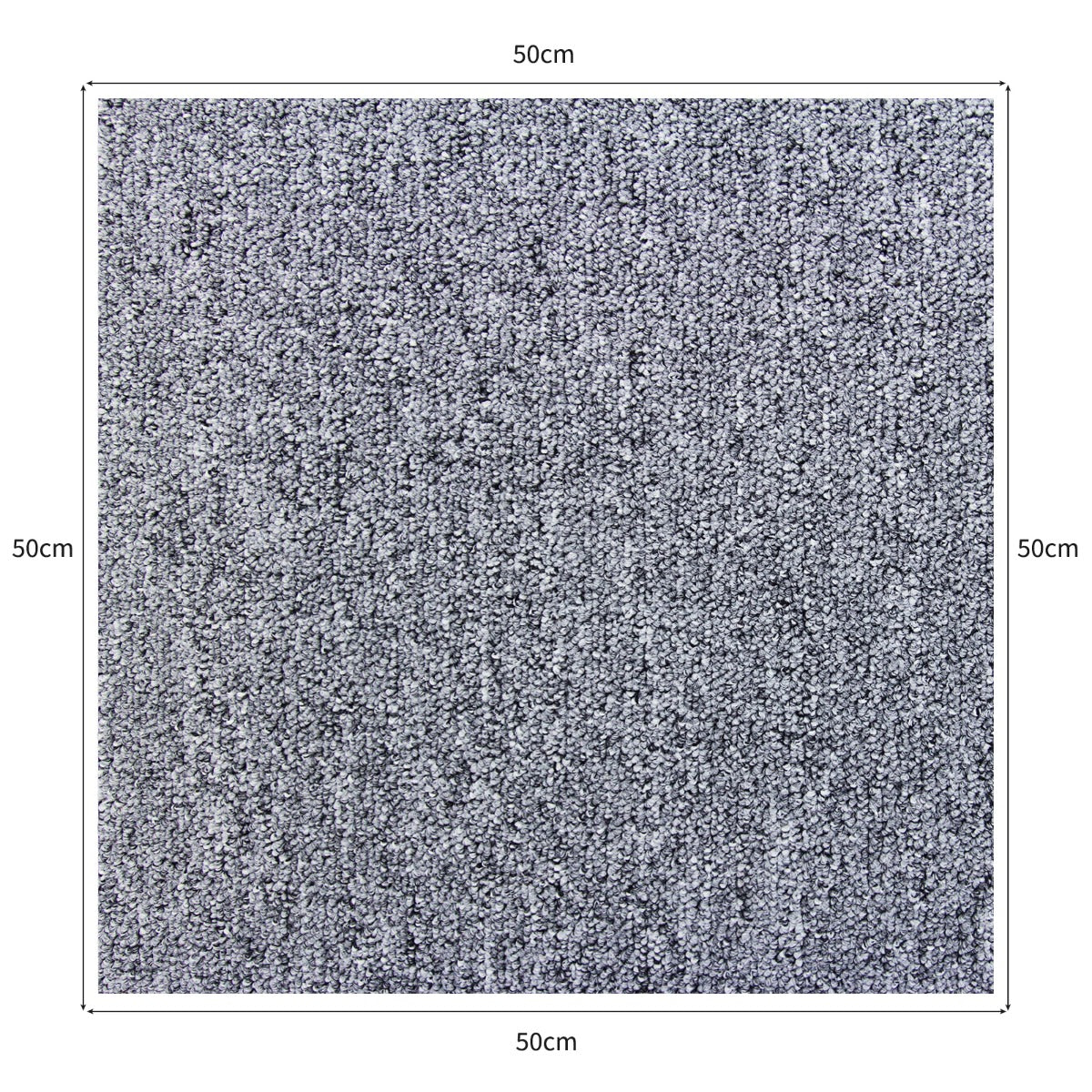 40 x Carpet Tiles 10m2 / Storm Blue & Platinum Grey