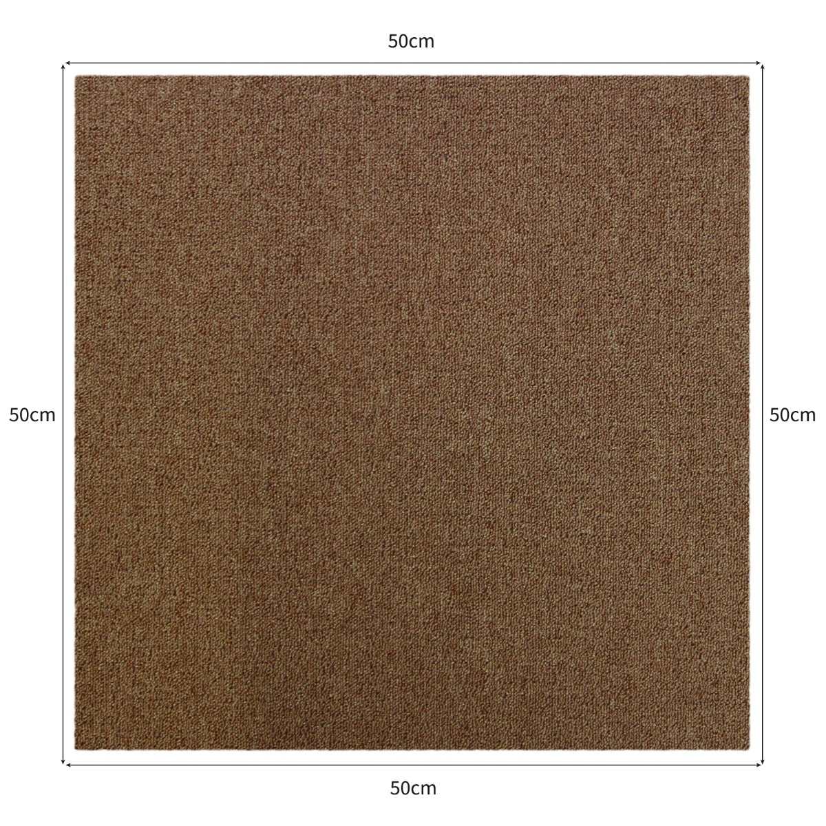40 x Carpet Tiles 10m2 / Scarlet Red & Sand