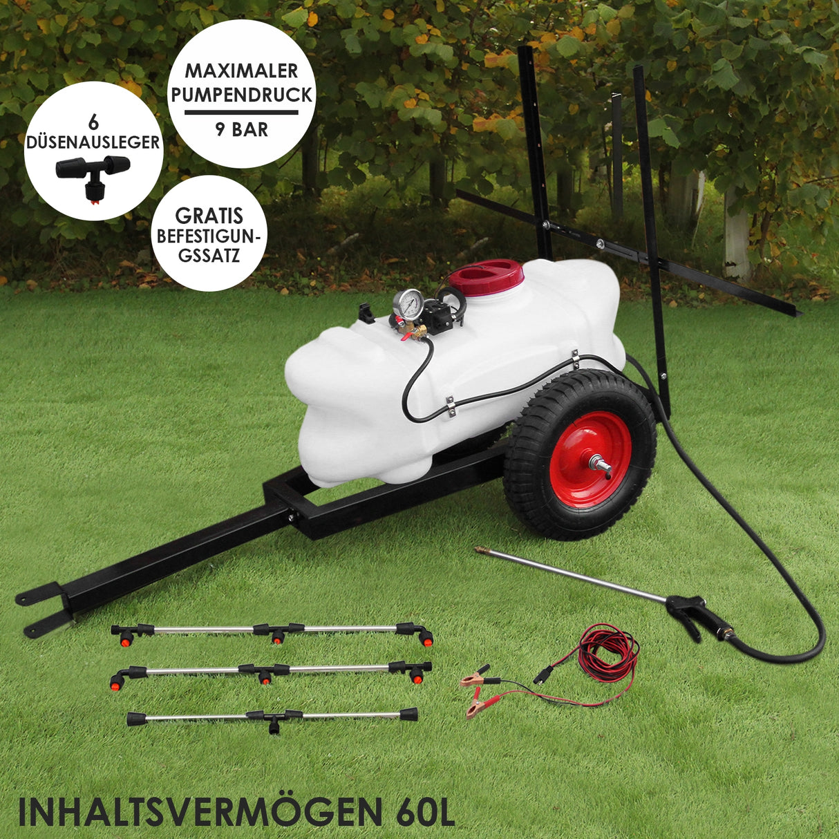 60L ATV Trailer and Sprayer