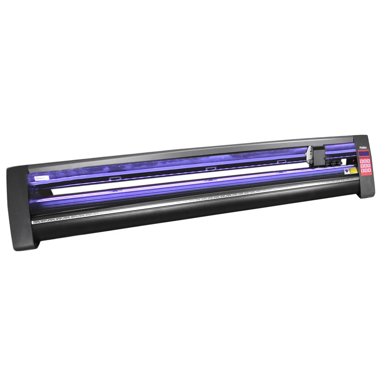 1350 Vinyl Cutter with black casing, LED light guide, sleek design, and control panel for precision cutting tasks