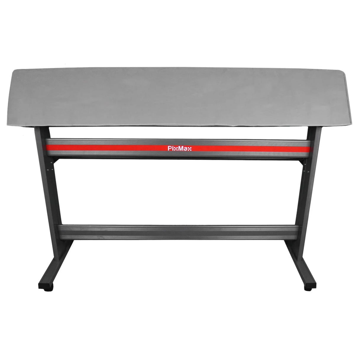 1350 Vinyl Cutter with sturdy black metal stand, gray top surface, red accent stripe, ideal for precision cutting tasks