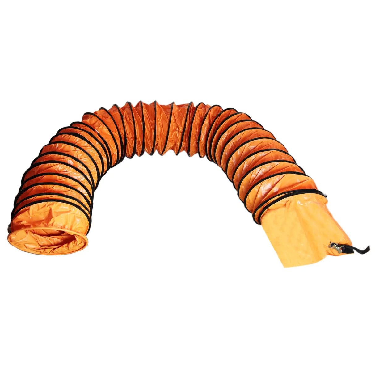 MAXBLAST Dust Extractor 300mm 550W with 6m orange duct, flexible and ribbed design for efficient dust collection and airflow