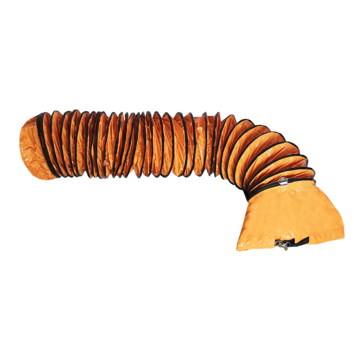 MAXBLAST Dust Extractor 300mm 550W with 6m orange duct, featuring flexible, corrugated design for efficient dust collection