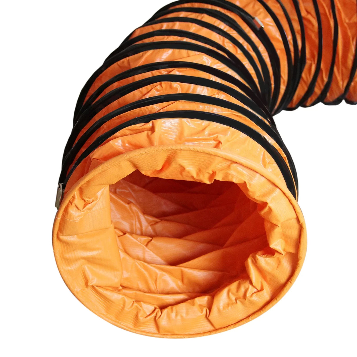 MAXBLAST Dust Extractor features a 300mm diameter duct, 550W power, and a flexible 6m orange hose with a textured surface for efficient dust collection